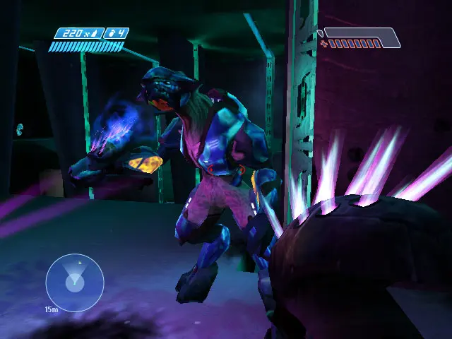 Image of what Halo looked like when it released as an FPS